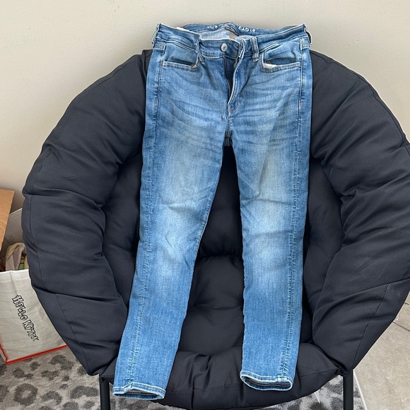 AEO Women’s Blue Jeggings - Picture 1 of 3